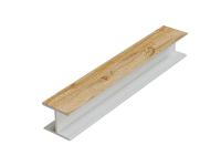 Соединительный элемент для цоколя ПВХ 180 гр. /Дуб Вотан