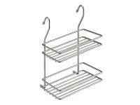 Полка 2-х ярусная малая /Хром