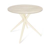 Стол барный 83,5х83,5х76/Ваниль/Дуб Беленый