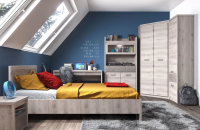 Спальня К-1 Джаз 346,4х360,1х210/Каштан Найроби