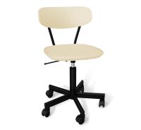 Кресло компьютерное 54,5х54,5х87/Бежевый/Черный Муар