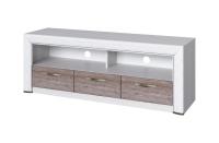 Тумба TV 3S 135,8х40х50 Вудлайн кремовый/Дуб анкора