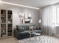 Диван Прямой 218х104х90/Серый