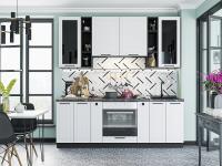 Кухонный гарнитур Глетчер-01  220х60х234/Айленд Силк