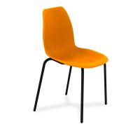 Стул кухонный 52,5х53,5х85/Оранжевый/Черный Муар