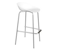 Стул барный 51х52,5х87,5/Белый/Хром Лак