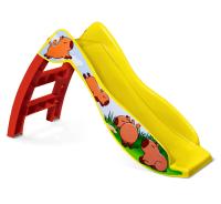 Горка игровая 122х43х69/Желтый / Красный