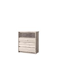 Комод 4S 86,8х40,3х95,2 /Каштан найроби/Оникс