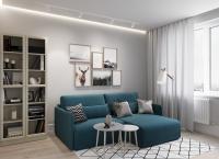 Диван Угловой 213х167х86/Бирюзовый