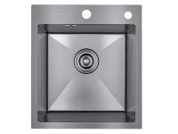 Мойка врезная 1Ч 43х48х20 /Графит