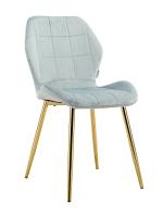 Стул Салли 47х60х86/Металл Золото/Велюр Пыльно-Голубой