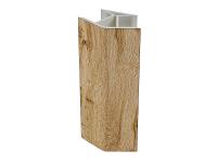 Угол для цоколя ПВХ 135 гр. /Дуб Вотан