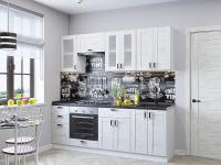 Кухонный гарнтитур Лофт-01  220х60х214/Nordic Oak