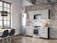 Кухонный гарнтитур Лофт-05  180х60х214/Grey Silk