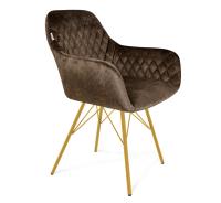 Стул кухонный 58х61х85/Кофейный Трюфель/Золото