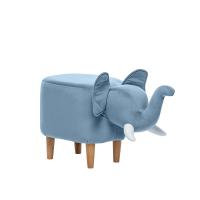 Пуф Slonic 33х75х41 Синий/Белый