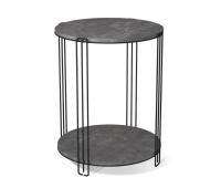 Столик кофейный 36х36х45/Черный Муар / Мокрый Асфальт