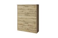 Тумба для обуви 3D 90,2х30,6х115,3/Дуб Наварра