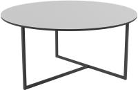 Столик журнальный 80х80х39/Белая Lacobel