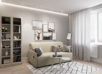 Диван Прямой 172х105х92/Коричнево-бежевый