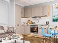 Кухонный гарнитур Барселона-04  155/220х60х214/Кашемир