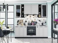 Кухонный гарнитур Глетчер-01  220х60х234/Гейнсборо Силк