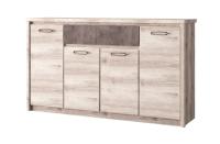 Тумба 4D1S 166,6х40,3х95,2 /Каштан найроби/Оникс