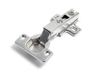 Петля Slide-on накладная без амортизатора D35 90° (с отв. планкой, угол откр. 105°) /Хром