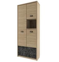 Шкаф 3D2SN 85,8х36,2х210,4 Дуб мадура/Истамбул