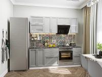 Кухонный гарнитур Сканди-02  220х60х214/Grey Softwood
