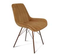 Стул кухонный 54х58х83/Горчичный/Медный Металлик