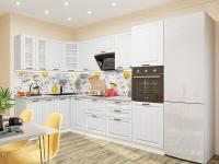 Кухонный гарнитур Прага-03  160/280х60х214/Белое дерево