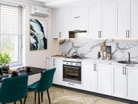 Кухонный гарнитур Сканди-03  260х60х234/White Silkwood