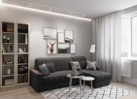 Диван Угловой 263х164х90/Графитовый