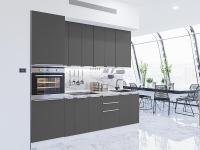 Кухонный гарнитур Фьюжн-03  260х60х234/Stormy Silk