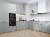 Кухонный гарнитур Квадро-02 240/215х60х214/Аквамарин