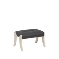 Пуф Дэми,Серая рогожка/Слонова кость,60х44х37,5см.