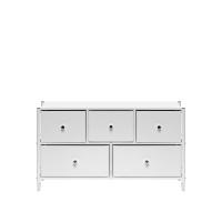 Комод Хайди широкий 5 ящиков 100,2х30х58,7/Белый