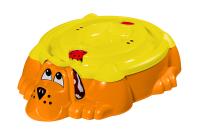 Песочница 116,5х65,5х26/Оранжевый/Желтый