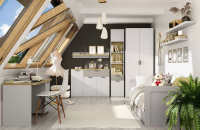 Детская/Подростковая К-1 Модерн 265х206,9х230 Персидский жемчуг/Дуб Наварра