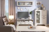 Гостиная К-12 Тиффани 224х37х165/Вудлайн кремовый