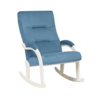 Кресло-качалка Дэми 63,4х87х92 Слоновая кость/Синий