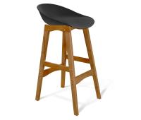 Стул барный 45х52х87,5/Черный/Светлый Орех