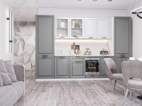 Кухонный гарнитур Ницца Royal-01  315х60х214/Blanco/Magnum