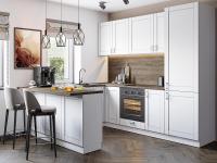 Кухонный гарнтитур Лофт-06  150/230/260х60х214/White Silk