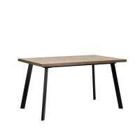 Стол раздвижной Ковен 140х85х75 Дуб велингтон/Черный