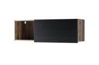 Полка навесная 1DN 109,6х33,8х35,7 Дуб монастырский/Черный