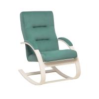 Кресло-качалка Милано 68,5х80х100 Слоновая кость/Зелёный