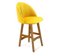 Стул полубарный 49х53х100,5/Имперский Жёлтый/Светлый Орех