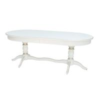 Стол раздвижной Вашингтон 100х200х76,5/Слоновая кость патина золото